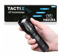 Tactix LED Tactique Lampe de Poche Noir Fonction Zoom 5 Lichtmodi 40x Heller