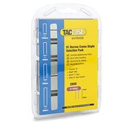 Tacwise 0204 Assortiment d’Agrafes à Couronne Étroite en Acier Galvanisé de Type 91 / 15 -30 mm, Lot de 2800