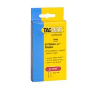 Tacwise 0284 Agrafes à Couronne Étroite 91/20 mm, Boîte de 1.000