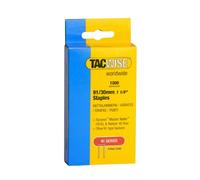 TACWISE 0286 Boîte de 1000 Agrafes à couronne étroite 30 mm Type 91 Argent