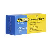 Tacwise 0304 Agrafes à Couronne Étroite Galvanisé 97 / 20 mm, Lot de 5000