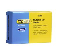 Tacwise Agrafes 0306 à couronne étroite galvanisées Type 90/15 mm – Lot de 5000