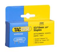 Tacwise 0336 Agrafes Galvanisées 53/10 mm, Boîte de 2.000