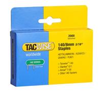 Tacwise 0346 Agrafes Galvanisées Professionnelles de Type 140/8mm, Lot de 2000