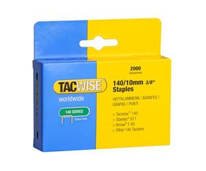 Tacwise 0347 Agrafes Galvanisées de Type 140/10mm, Lot de 2000 | Professionnelles