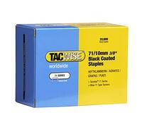 Tacwise 0373 Agrafes Galvanisées de Type 71 / 10 mm, Noir, Lot de 20.000
