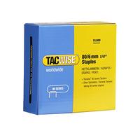 Tacwise 0381 Agrafes Galvanisées pour Tapisserie de Type 80/6 mm, Lot de 10.000