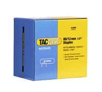 Tacwise 0384 Agrafes Galvanisées 80/12 mm, Boîte de 10.000