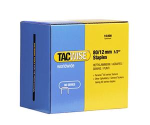 Tacwise 0384 Agrafes Galvanisées pour Tapisserie 80 / 12 mm, Lot de 10.000