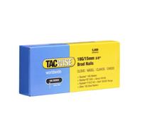 Tacwise 0394 Clous de Finition Brad Galvanisés de Type 18G / 15 mm, Lot de 5,000