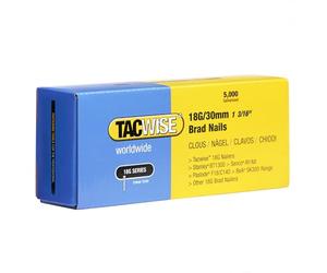 Tacwise 0397 Clous de Finition Brad Galvanisés 18G / 30 mm, Lot de 5000 | Avec une Grande Force de Maintien