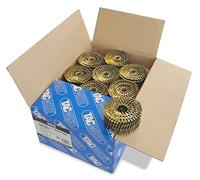 Tacwise 0425 Clous en Rouleau à Tête Plate de Type 2,5 / 60 mm, Pointe en Diamant, Tige Annelée, Acier Sans Protection, Inclinés à 16°, Reliés en Fil, Lot de 9000