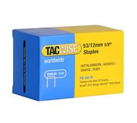 Tacwise 0450 Agrafes Galvanisées 53/12 mm, Boîte de 5.000