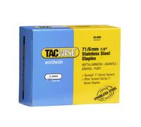 Tacwise 1014 Agrafes en Acier Inoxydable de Type 71/6 mm, Boîte de 20.000