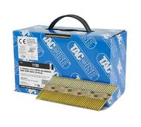 Tacwise Clous de charpente 1120 – Galvanisés 3,1×65 mm, tête D, tige annulaire, inclinés 34°, lot 2200