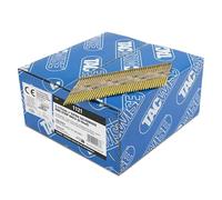 Tacwise 1121 Clous de Charpente Extra Galvanisés 3,1/75 mm, Tête en «D», Tige Annulaire, Inclinés à 34°, Assemblé en Papier, Lot de 2200