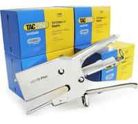 Tacwise 1199 HD-73 Pince Agrafeuse avec 25000 Agrafes de Type 73/12 mm | 5 Boîtes de 5000 Agrafes