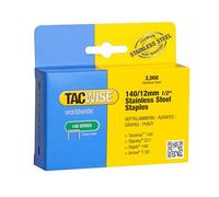 Agrafes en acier inoxydable série 140 Tacwise 12 x 10,6mm pack de 2 000