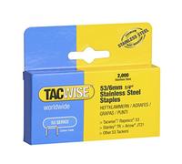 Tacwise 1268 Agrafes en Acier Inoxydable de Type 53/6 mm, Lot de 2000