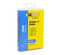 Tacwise 1476 Agrafes Galvanisées de Type 53/6 mm, Lot de 2500