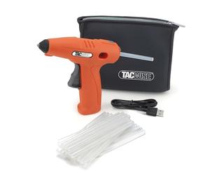 Tacwise 1559 Pistolet Chaude H4-7 sans Fil avec Batterie 4V Lithium-ION intégrée et 30 bâtons de Colle XL, Orange