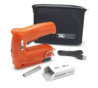 Tacwise 1564 53-13EL Agrafeuse/Cloueuse sans Fil à 4V avec 2000 Agrafes et un Sac de rangement en Néoprène, Utilise les Agrafes de Type 13 & 53 et les Clous de Type 180, Orange