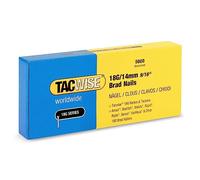 Tacwise 1724 Clous de Finition Brad Galvanisés de Type 18G / 14 mm, Lot de 5000, Argent