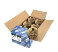 Tacwise 1802 Clous en Rouleau Galvanisés à Tête Conique de Type 2,1/50 mm, Pointe Diamant, Tige Annelée, Inclinés à 16°, Assemblée par Fil, Lot de 5400