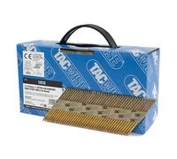 Tacwise 1810 Clous de Charpente Extra Galvanisés 3,1/75 mm, Tête en "D", Tige Annulaire, Inclinés à 34°, Assemblé en Papier, Lot de 800