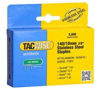 Tacwise Agrafes type 140 (T50/G11) en acier inoxydable 8 x 10,6 mm – Pack de 2000