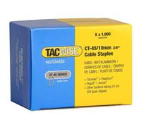 Tacwise Boîte De 5 X 1000 Agrafes Pour Câble Ct-45/10 Mm, Galvanisé