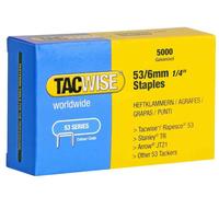 Tacwise Lot De 3 Boites De 5000 Agrafes 53/6 Mm, Galvanisé