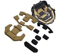 TACWJDM Coussinet Éponge Doublure Casque D'airsoft Tactique Coussinet Absorbant Les Chocs Universel Accessoires Casque Paintball Rembourrage À Double Couche pour Fast Mich ACH