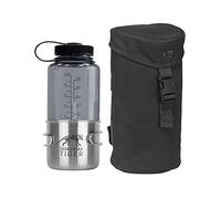 TACWRK Tasmanian Tiger TT Porte-bouteille isotherme avec système Molle, porte-bouteille et gourde à col large Nalgene TT Handle Mug 500, noir
