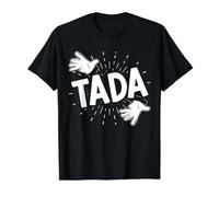Tada Magician Tours de Magie Magicien Magicien Magicien T-Shirt Graphique avec Valeur, Homme, Noir, S