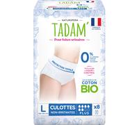 Tadam Culottes Fuites Urinaires Jetables Coton Bio Jour Taille L 8 Pièces
