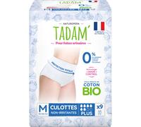 Tadam Culottes Fuites Urinaires Jetables Coton Bio Jour Taille M 9 Pièces