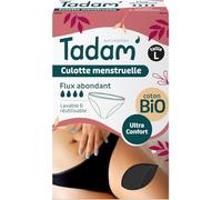 TADAM' - Culottes Menstruelles Coton Bio Lavable - Efficaces et Confortables - Culottes Menstruelles Flux Abondant - Zone Absorbante Végétale - Protections de Règles Réutilisables - Taille L