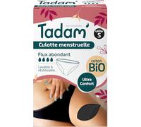 Tadam' - Culottes de règles en Coton Bio - Flux Abondant - Protection Sure & Confortable - Culotte Menstruelle Lavable et Réutilisable - 12h de Protection - Taille S