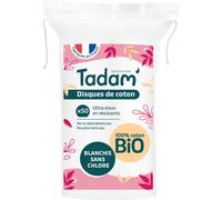 Tadam Disques De Coton Ovales Bio Démaquillants 50 Pièces