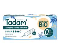 Tadam Tampons Dermo-Sensitives Coton Bio Super 16 Pièces