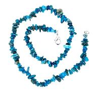 Taddart Minerals Collier éclatant bleu en pierre précieuse naturelle apatite de 45 cm de longueur - Fabriqué à la main, Apatite, Apatite