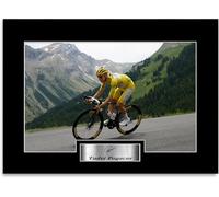 Tadej Pogacar 2025 Vainqueur de course sur route Cycliste A4 avec autographe imprimé et autographe