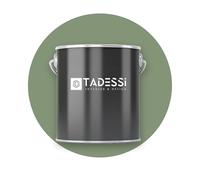 TADESSI Peinture d'intérieur verte - Vert kaki - Peinture murale mate lavable - Peinture à dispersion - Sans odeur et sans solvant - Bidon de 1 l