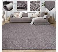 Tadi & Imperio1979 Tapis carré pour entrée ou Salon, Effet Jute Rustique Naturel sans Poils, Convient également pour Chambre à Coucher ou Cuisine, Marron Acajou