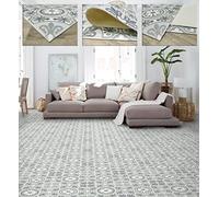 Tadi & Imperio1979 Tapis de salon et Cuisine en Vinyle avec Carreaux hydrauliques antidérapants, également pour couloir, entrée et Sol en Vinyle