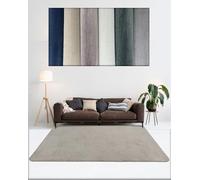 Tadi & Imperio1979 Tapis uni Beige à Poils Courts pour Salon Grand Format