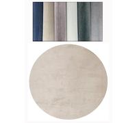 Tadi & Imperio1979 Tapis uni Beige à Poils Courts pour Salon Grand Format