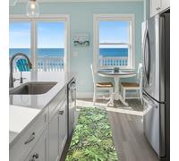 Tadi & Imperio1979 Tapis Vinyle numérique, Couleurs et Animaux Exotiques, Moderne, Design et résistance pour Votre Espace, Cuisine, Salle de Bain, Salon, Sol en PVC (67 x 250 cm, Amazonia)