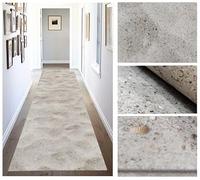 Tadi & Imperio1979 Tapis Vinyle PVC au Design numérique Sable Marin pour Salon, Cuisine, Salon, entrée, Salle de Bains ou Chambres avec Envers PVC antidérapant et Facile à Laver, Tons Beiges.